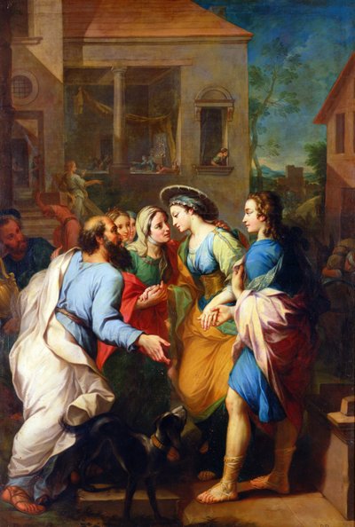 Tobias stellt Sarah seinem Vater vor, 1733 von Pierre Parrocel